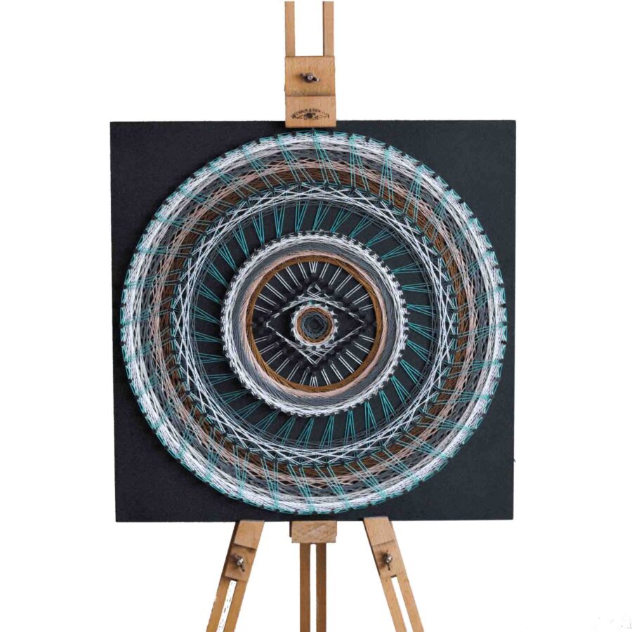 BROWN-GREY MANDALA