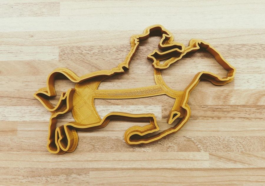 BARREL RACING HORSE COOKIE CUTTER